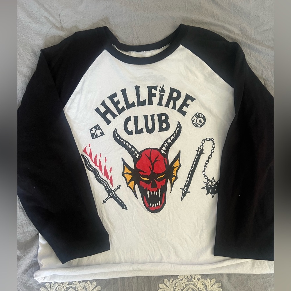 Stranger Things Hellfire club shirt